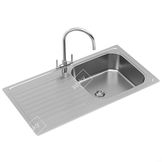 RANGEMASTER Sedona Stainless Steel Sink 3D model image 1