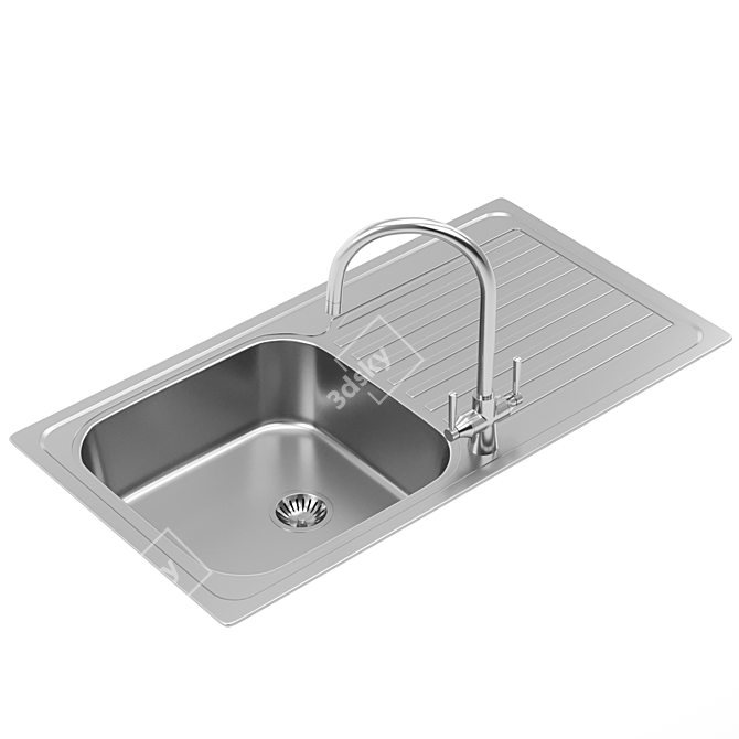 RANGEMASTER Sedona Stainless Steel Sink 3D model image 4