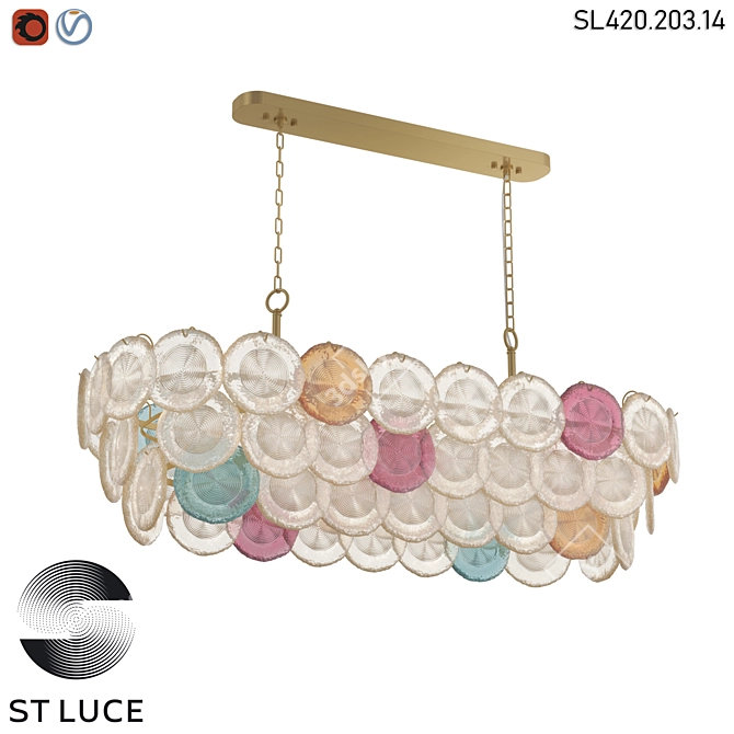 ST LUCE Classic Pendant Chandelier 3D model image 1