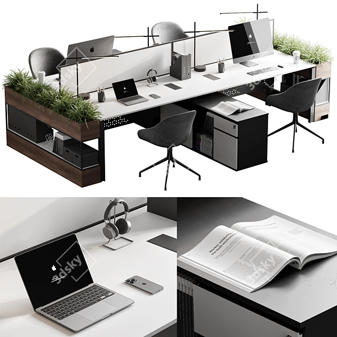 Ersa Domino Operational Desk System 3D model image 1