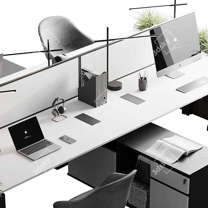 Ersa Domino Operational Desk System 3D model image 4