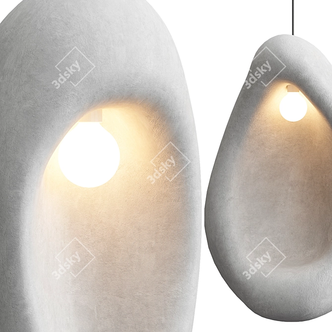  Modern Sculptural Nula Pendant Lamp 3D model image 2