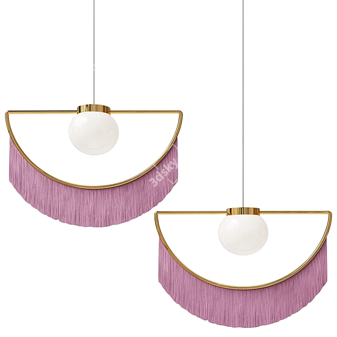 Fringe Design Lamp 38x34 cm 3D model image 1