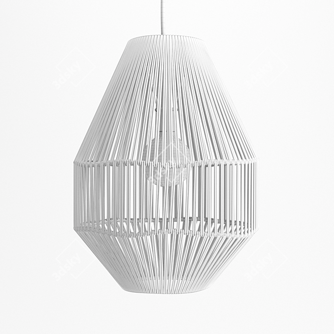 Nature-Inspired Sacco Pendant Lamp 3D model image 3