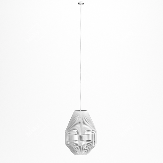 Nature-Inspired Sacco Pendant Lamp 3D model image 4