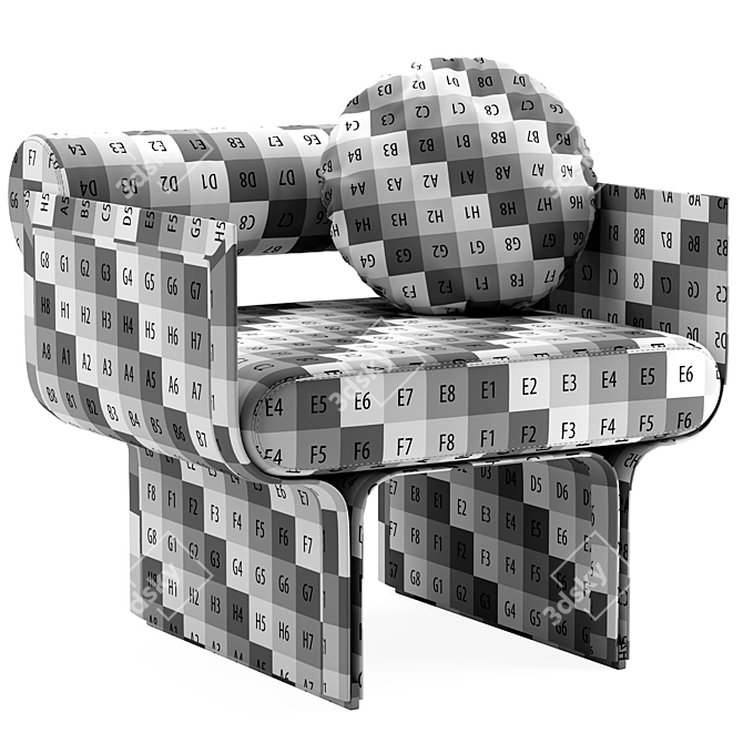 Gallotti&Radice Stami Lounge Armchair 3D model image 6