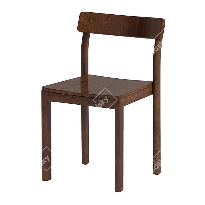 Elegant Crassevig Chair Table Set 3D model image 3