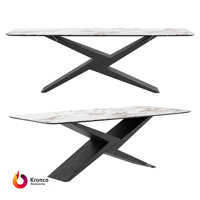 Kronco Tor Ceramic Dining Table 3D model image 2