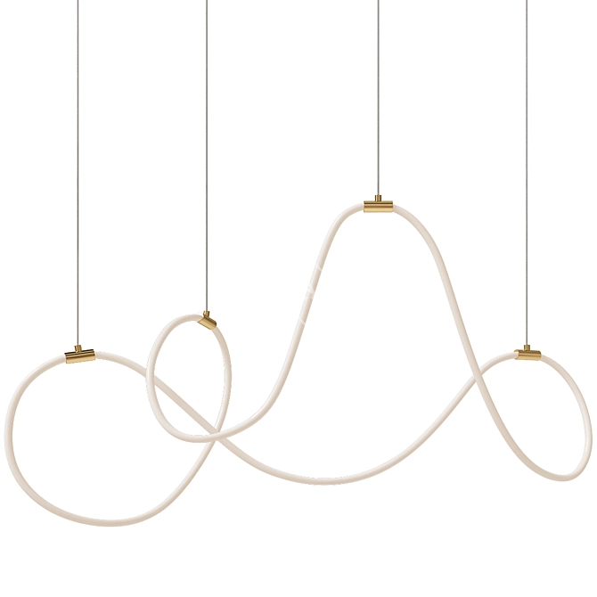 Elegant CERELIA Pendant Lamp 3D model image 1