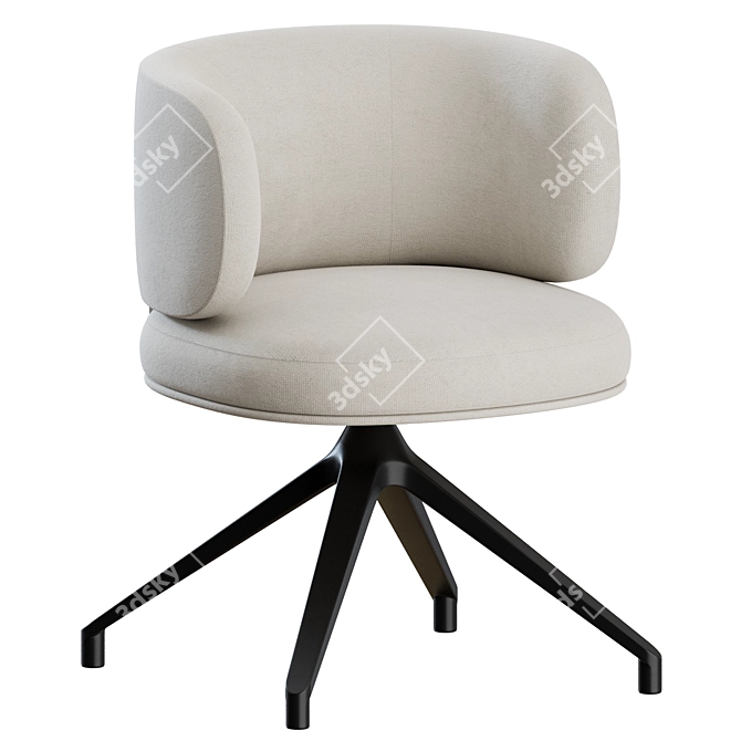 Gallotti&Radice Swivel Chair 3D Model 3D model image 4