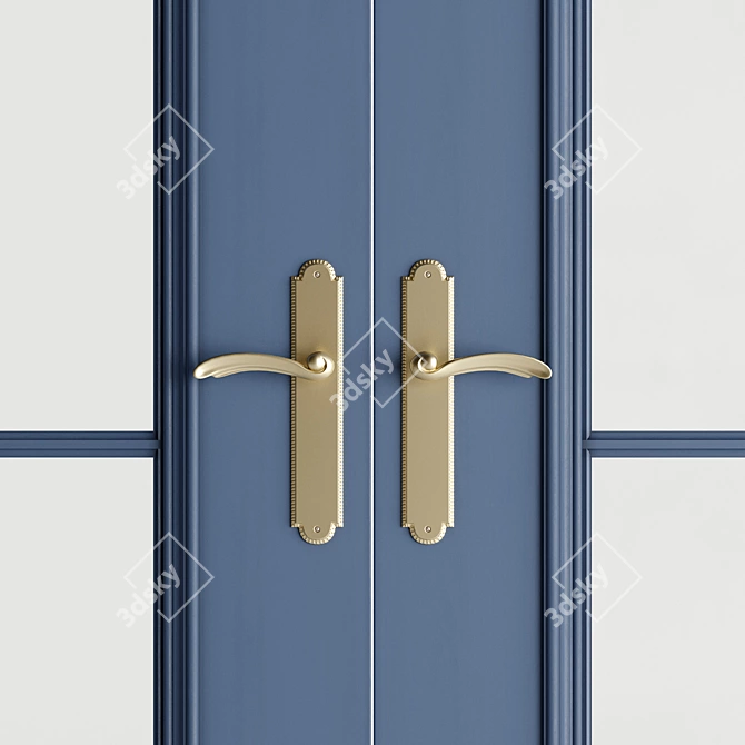 Double Door for Large Entryway 3D model image 3