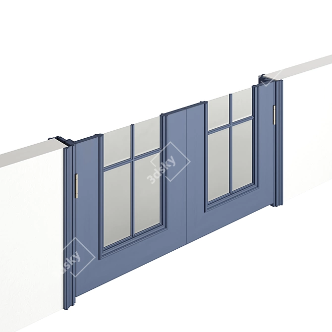 Double Door for Large Entryway 3D model image 6