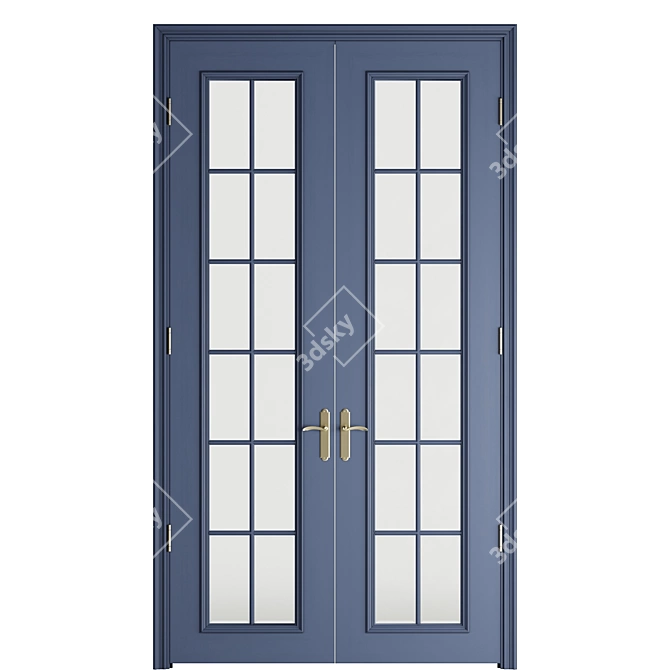 Double Door for Large Entryway 3D model image 7