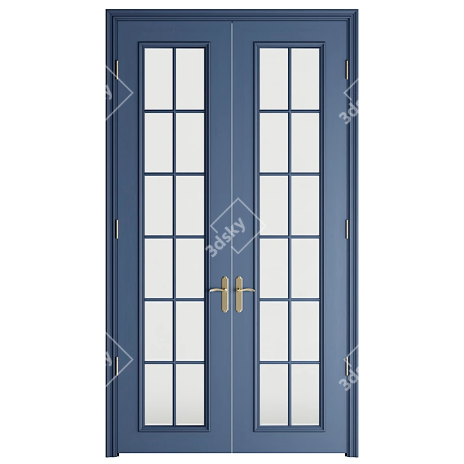 Double Door for Large Entryway 3D model image 8