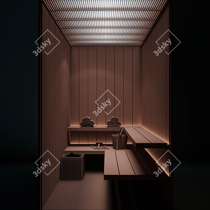 Ultimate Sauna Asset Pack 3D model image 5