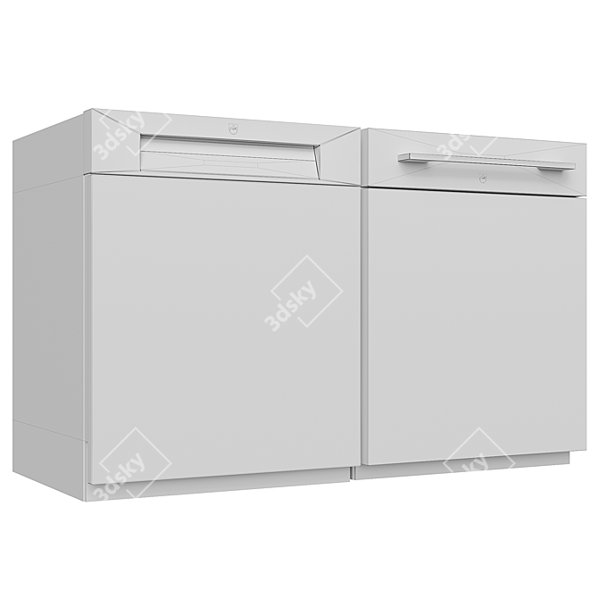 Title: V-ZUG AdoraDish V2000-V6000 Dishwasher 3D model image 5