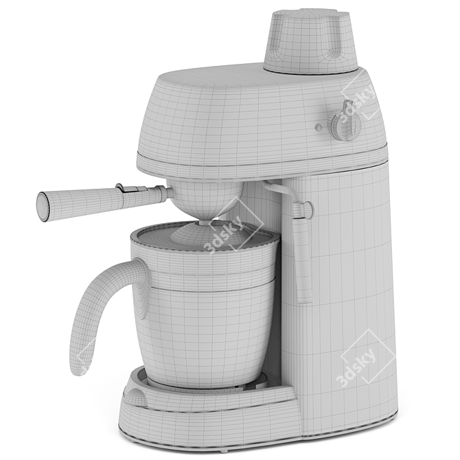 SOWTECH Espresso Coffee Machine: 3 Materials, 3D Modeling 3D model image 7