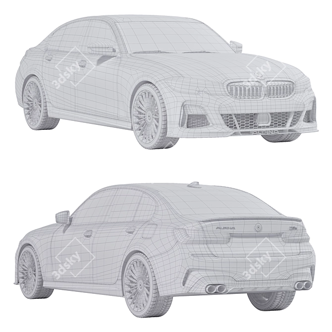 BMW Alpina D3 S 3D Model 3D model image 3