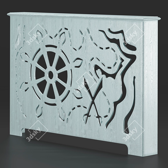 Nautical Kids Room Panel & Box 3D model image 3