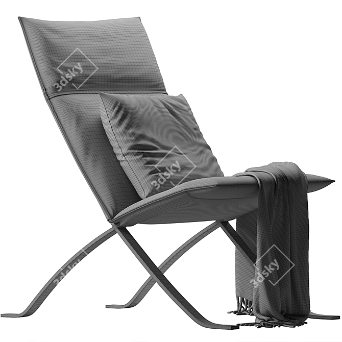  Luxe Relax Armchair 2016 Model 3D model image 7