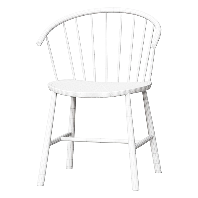 Johansson 3064 J64 Dining Chair 3D model image 2