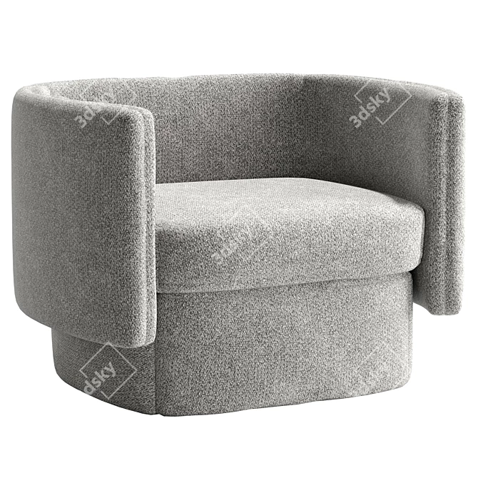 Boucle Chair 3D Model Kit 3D model image 1