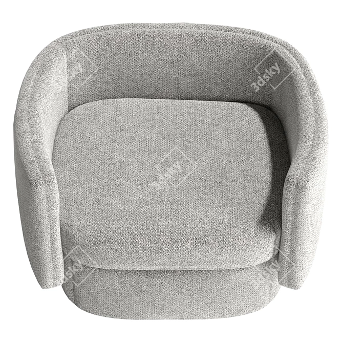 Boucle Chair 3D Model Kit 3D model image 3