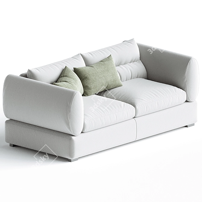 Elegant Parma Sofa Set 3D model image 4