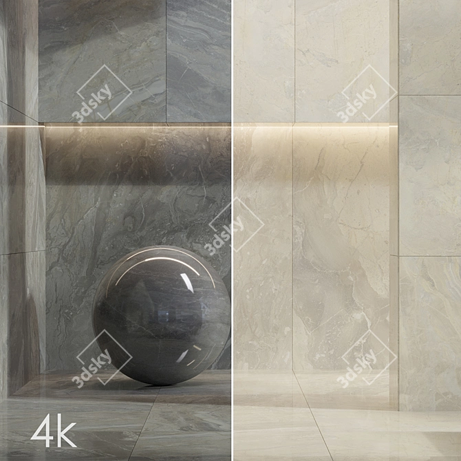 Title: Luxury Marble Texture Set 3D model image 1