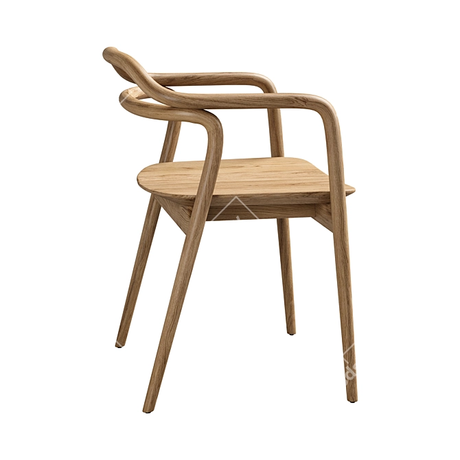 Passoni Tacta Designer Armchair 3D model image 4