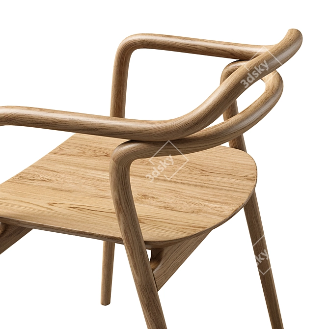 Passoni Tacta Designer Armchair 3D model image 5