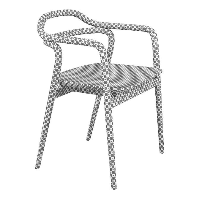 Passoni Tacta Designer Armchair 3D model image 6