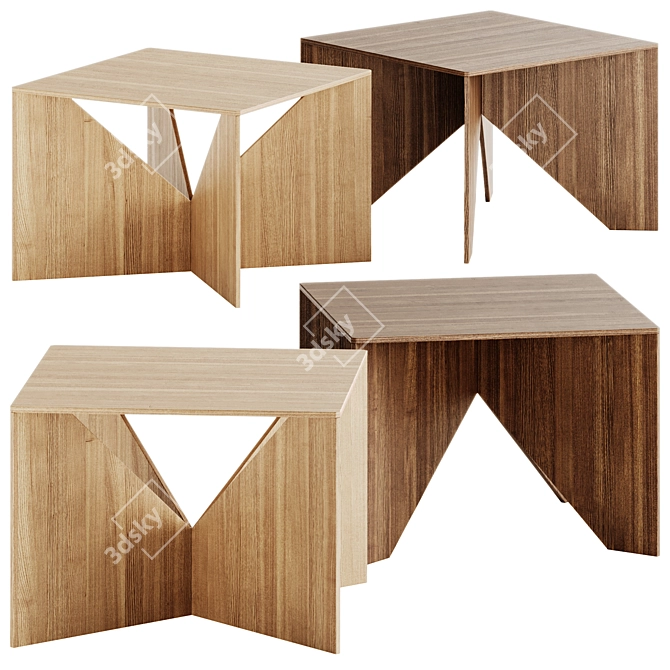 e15 CALVERT Coffee Table 55x55cm 3D model image 1