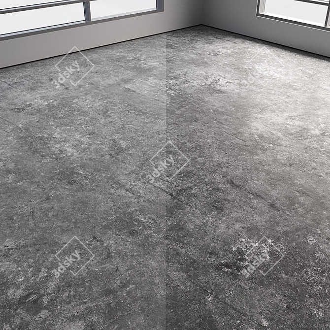 Polished Seamless Concrete Floor 3D model image 2