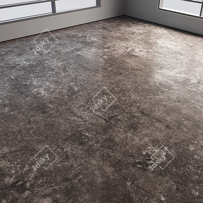 Polished Seamless Concrete Floor 3D model image 3