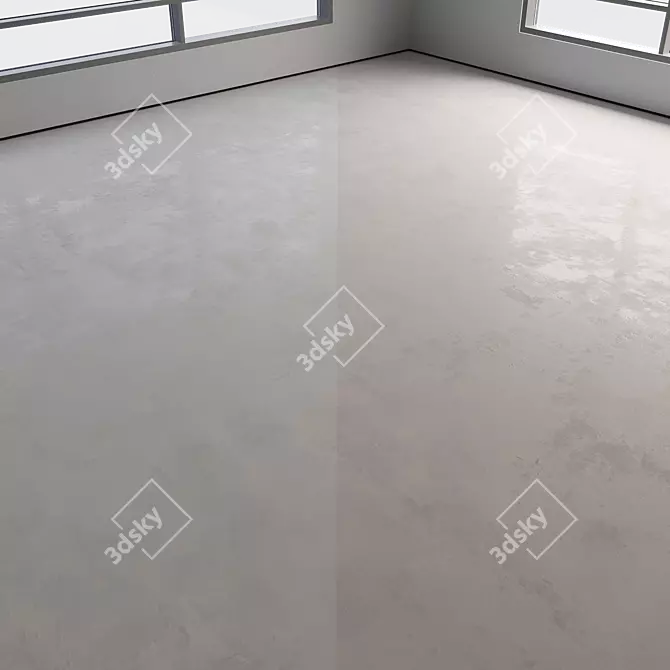 Customizable Polished Concrete Flooring 3D model image 3