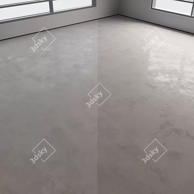 Customizable Polished Concrete Flooring 3D model image 4