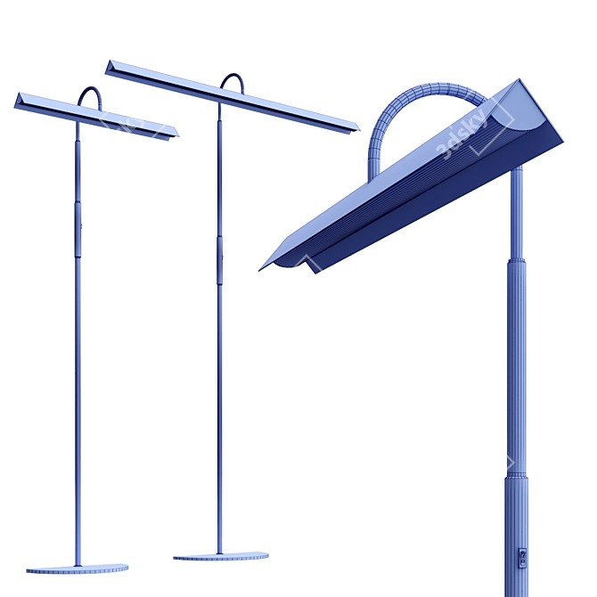 Rotatable LED Floor Lamp 3D model image 4