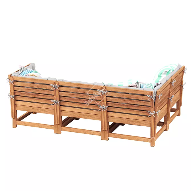 NAMMARO Modular Outdoor Sofa Set 3D model image 3