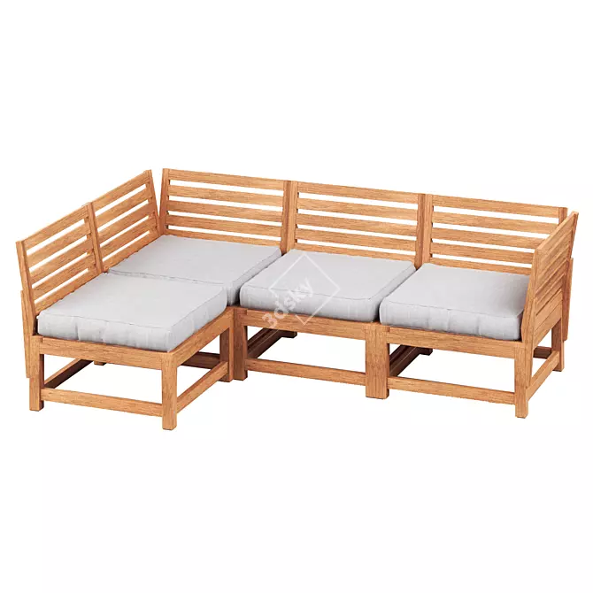 NAMMARO Modular Outdoor Sofa Set 3D model image 4