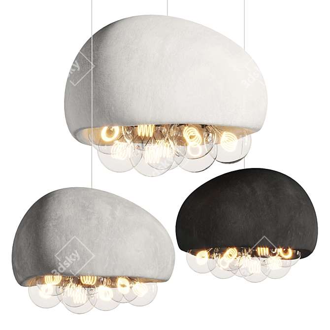 Vakkerlight Khmara Bubble Pendant Light 3D model image 1