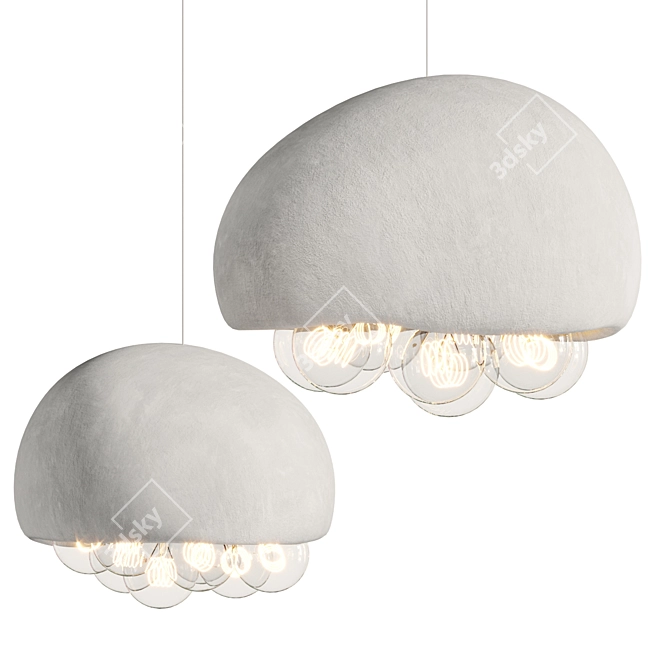 Vakkerlight Khmara Bubble Pendant Light 3D model image 2