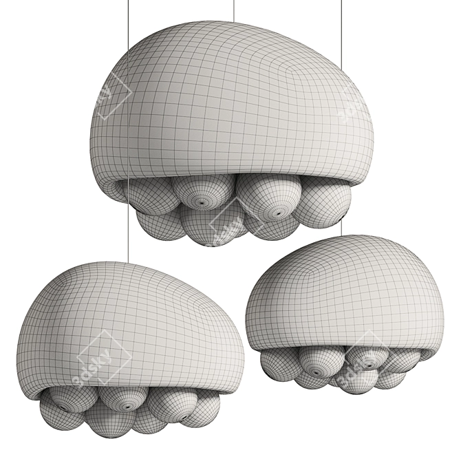 Vakkerlight Khmara Bubble Pendant Light 3D model image 3