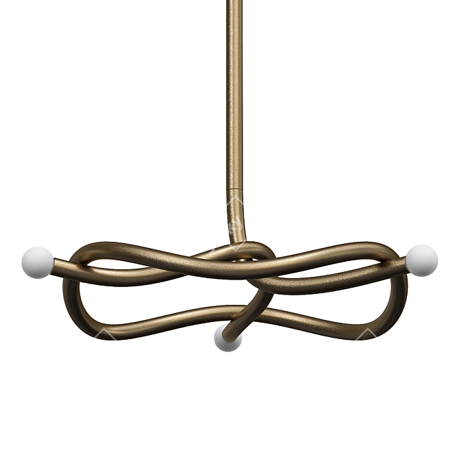 Interconnected Forms Lighting Fixture 3D model image 1