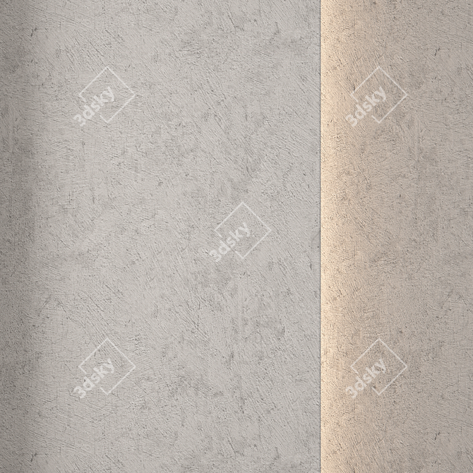  PBR Textures Pack: Concrete Plaster 3D model image 1