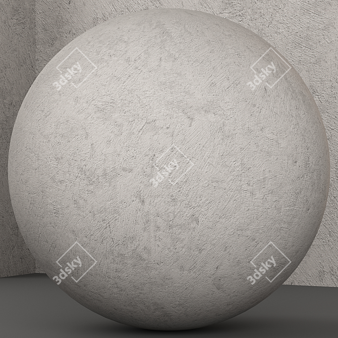  PBR Textures Pack: Concrete Plaster 3D model image 3