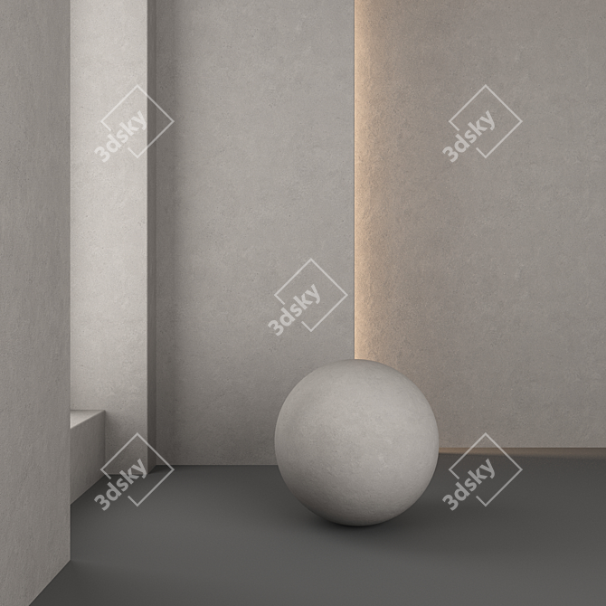 PBR Textured 3D Panel Material 3D model image 2