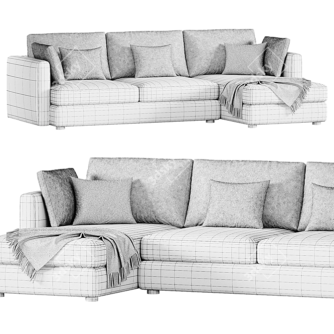 GLEE Modular Sofa By Lema 3D model image 5