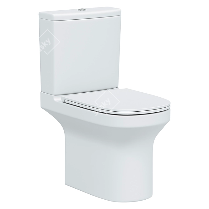 Compact Jacob Delafon Elite Toilet 3D model image 1