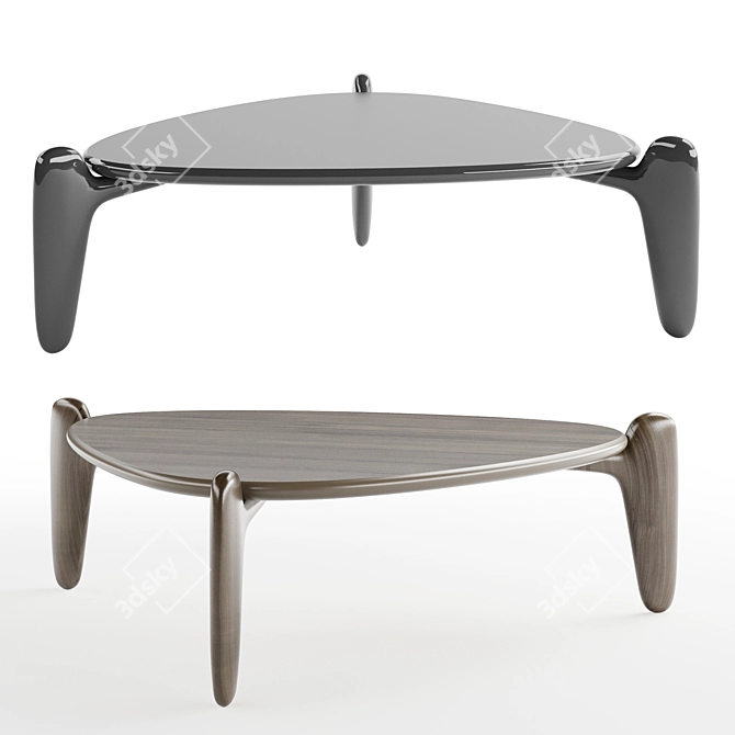 PULP Triangular Cocktail Table Luxury Quality 3D model image 4